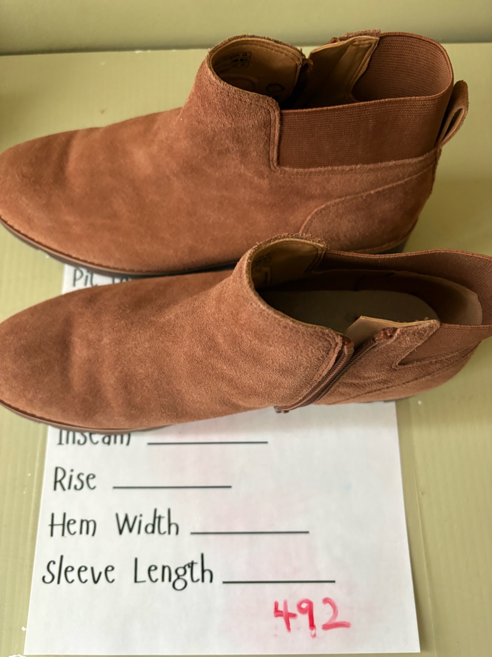 Vionic brionie Women's Ankle Booties Rust Suede sz 9 - Picture 11 of 11